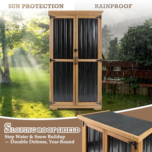 Outdoor Storage Cabinet with Shelves
