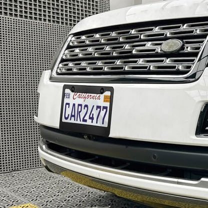 2PCS Matte Black License Plate Frames (2 Count)