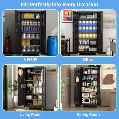 71" Metal Storage Cabinet