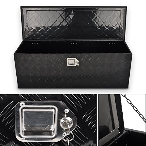 44In Aluminum Tool Box Flatbox for Truck Bed Car Outdoor ToolBox