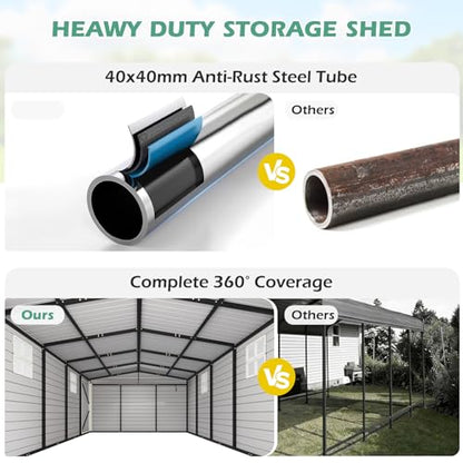 14x24 FT Heavy Duty Carport