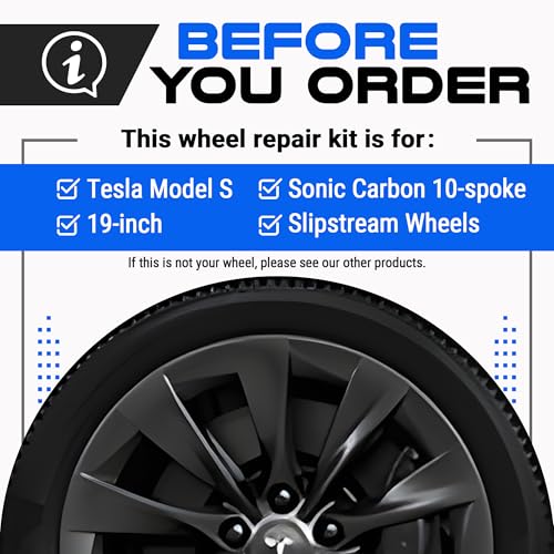Premium Tesla Wheel Curb Rash Repair Kit for Model S 19