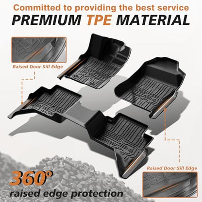 Floor Mats for 2024 2025 2026 Ford Ranger SuperCrew