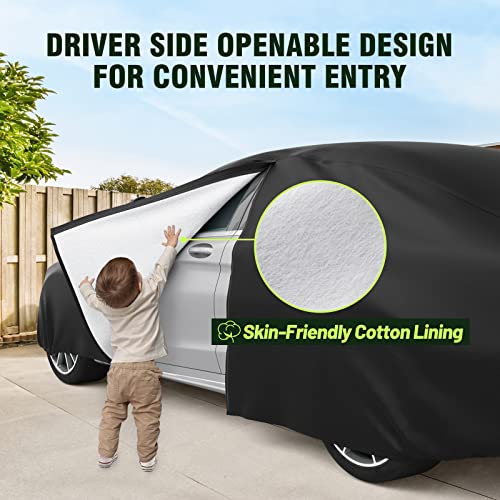 Car Cover Waterproof All Weather Windproof for Sedans 175