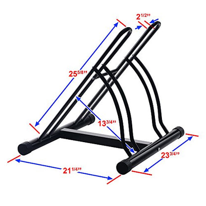 RAD Cycle Mighty Rack Two Bike Floor Stand Bicycle Instant Versitile Pro Quality Bike Park (2 Count)