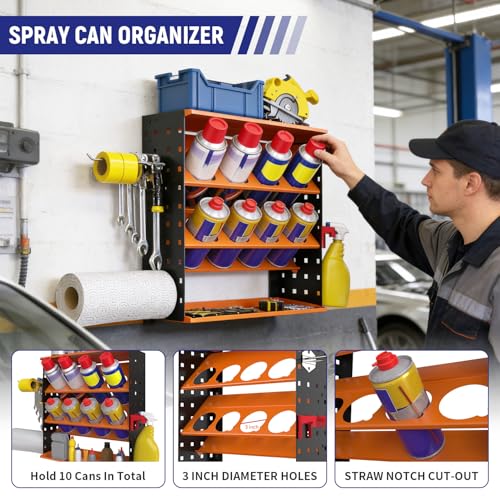 Wall Mount Spray Can Holder