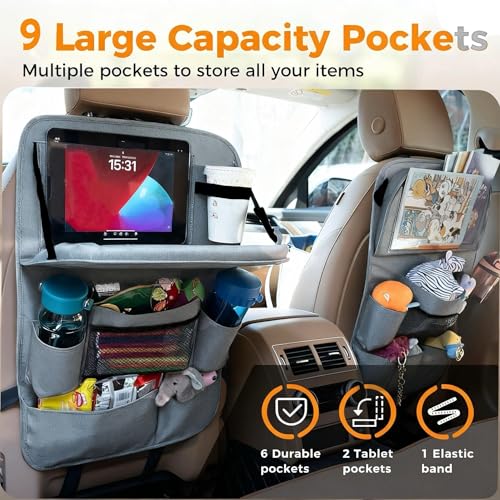 Backseat Car Organizer with Tray