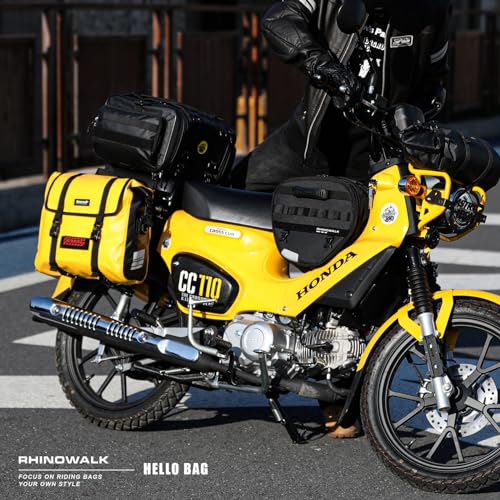 Motorcycle Saddlebags 15L Saddle Bags Motorcycles Single Side Pannier Bag Waterproof Motorcycle Tail Bag Portable Multifunctional Shoulder Bag