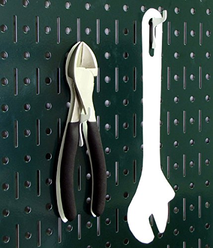 Pegboard Organizer 4 ft. Metal Pegboard Standard Tool Storage Kit with Green Toolboard and Black Accessories