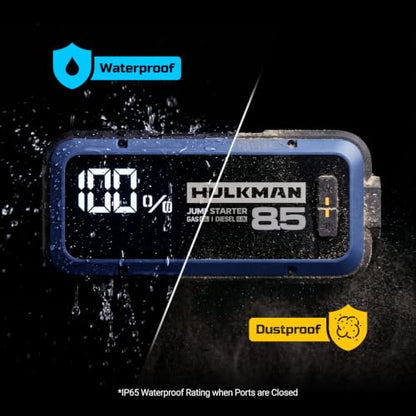 Alpha 85 2000A Smart Battery Jumper Starter Portable for 12V Vehicles