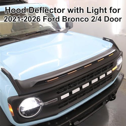 Hood Deflector with Light for Bronco 2021