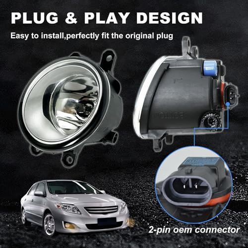 Halogen Fog Light Pair for Toyota & Lexus 2006 (2 Count)