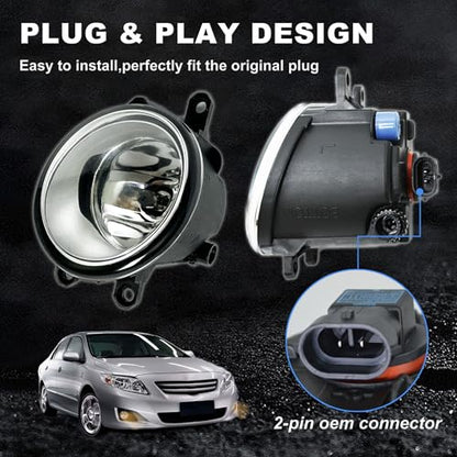 Halogen Fog Light Pair for Toyota & Lexus 2006 (2 Count)