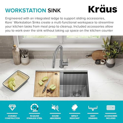 Stainless Steel 28 in Undermount Kitchen Sink KWU110