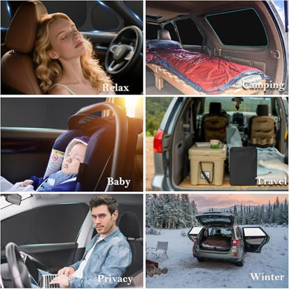 8pcs Sun Shades for Jeep Grand Cherokee 2011 (8 Count)