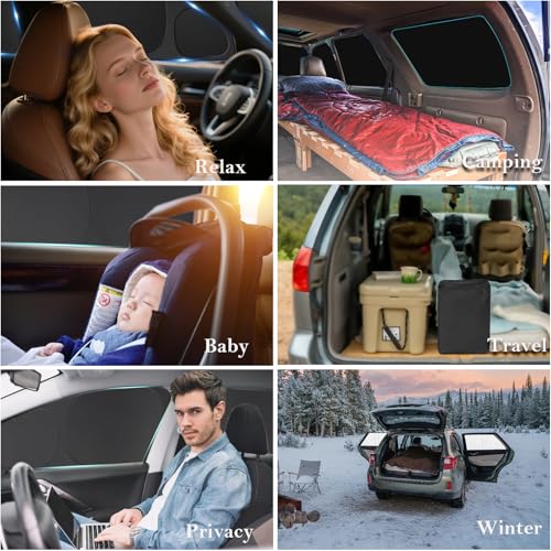 8pcs Thicken Sun Shades for Ford Explorer 2020 (8 Count)