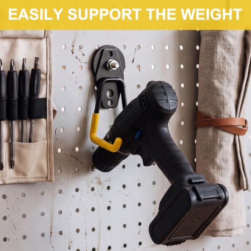 6 Pcs Large Magnetic Hooks Heavy Duty Garage Magnet Hooks Strong Storage Utility Magnetic Hangers with Anti Slip Rubber Coating for Indoor and Outdoor Hanging (6 Count)