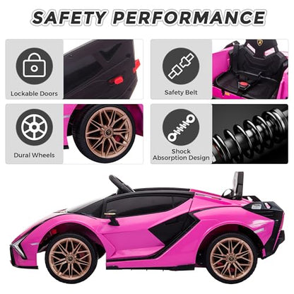 Licensed Lamborghini SIAN Kids Electric Ride On Car by TOBBI