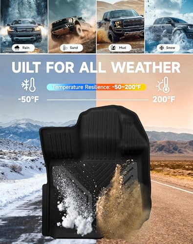 Premium Color TPE Floor Mats for Ford F