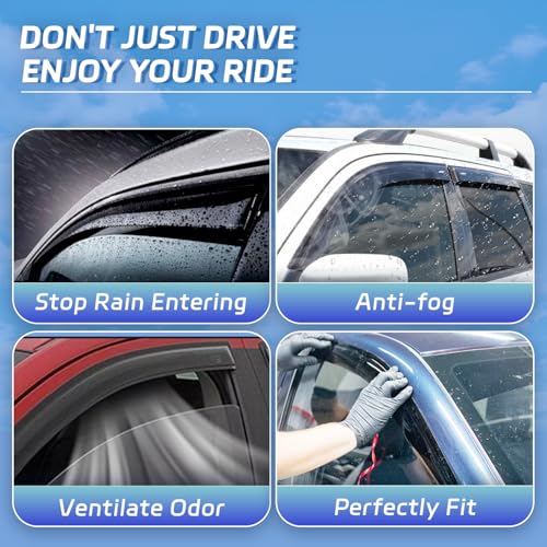4 PCS Rain Guards Fit for 1999 (4 Count)