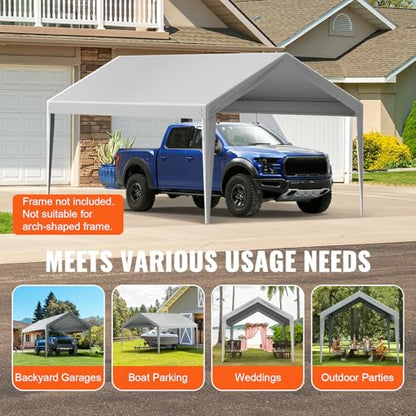 Carport Replacement Canopy Cover 10 x 20 ft