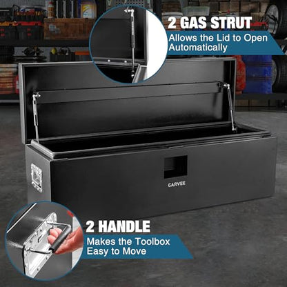 Black Steel Truck Bed Tool Box