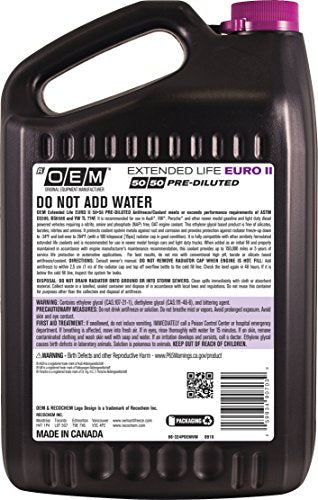 Recochem European Vehicles Premium Antifreeze 50