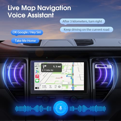 Double Din Car Stereo Radio with 7 inch HD Touchscreen