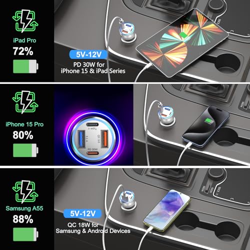 USB C Car Charger 5 Pack (5 Count)