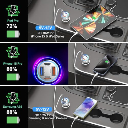 USB C Car Charger 5 Pack (5 Count)