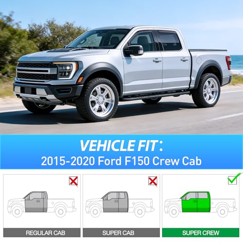 in Channel Rain Guards for Ford F150 SuperCrew 2015