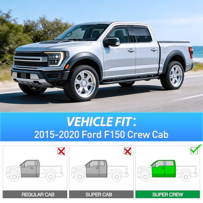 in Channel Rain Guards for Ford F150 SuperCrew 2015