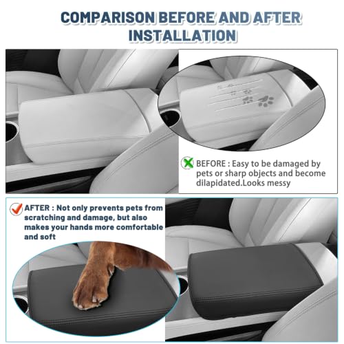Armrest Console Cover Compatible with 2026 2027 Cadillac Vistiq Center Console Cover Armrest Pad