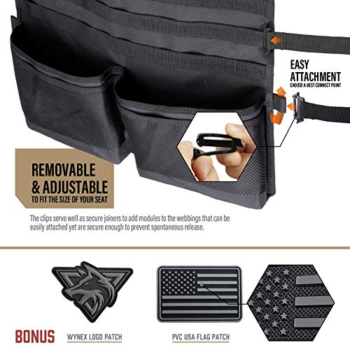 Molle Seat Back Car Organizer Fit Most Car F150 Jeeps Pickups Trucks