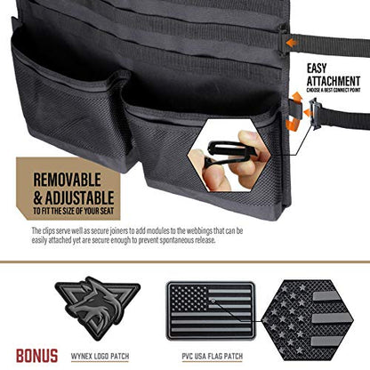 Molle Seat Back Car Organizer Fit Most Car F150 Jeeps Pickups Trucks