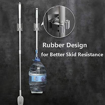 Stainless Steel Mop Broom Holder Organizer (2 Count)