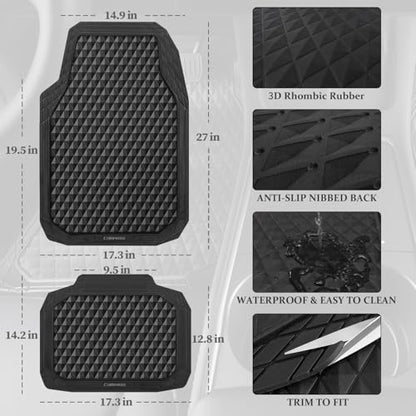Black Rubber Car Mats