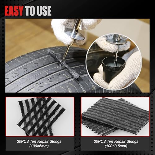 108 Piece Heavy Duty Tire Repair Kit (108 Count)