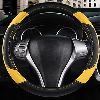 Leather Car Steering Wheel Cover