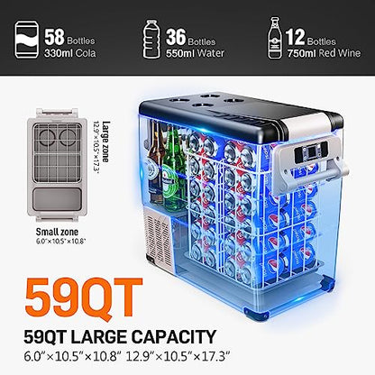 59QT 12 Volt Refrigerator (1859.7712 Fl Oz)