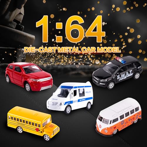 Die Cast Metal Toy Cars Open Doors (5 Count)