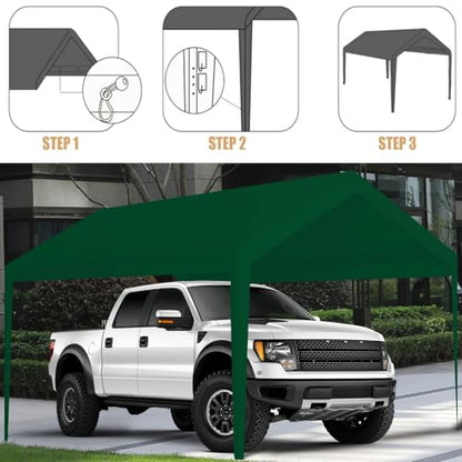 10 x 20 FT Carport Replacement Cover (192 Ounce)