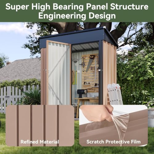 5’x3’ Shed Outdoor Storage Shed