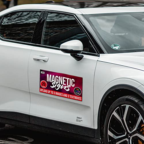 2 Pack Personalized Magnetic Signs for Vehicles