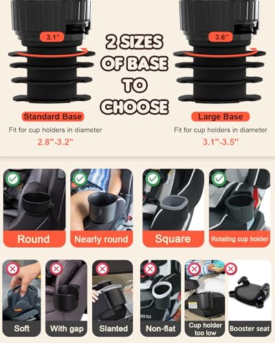 Car Seat Tray for Kids Fit 3.1"