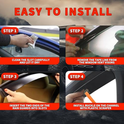 in Channel Rain Guards Fit for 2012