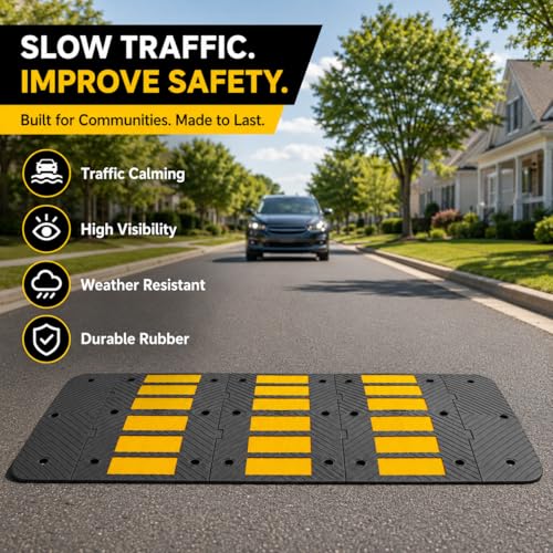 Rubber Speed Bump 36"x10"x1.8" Heavy Duty 22