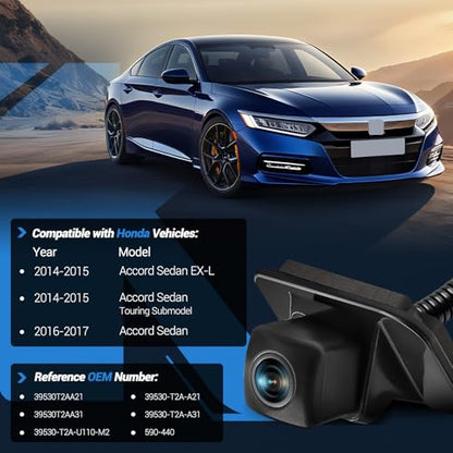 Backup Camera Rear View 170° HD Wide Angle and Night Vision