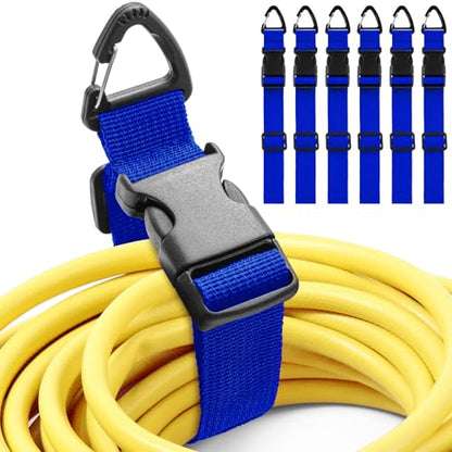 6 Pack Adjustable Extension Cord Holder Straps (6 Count)