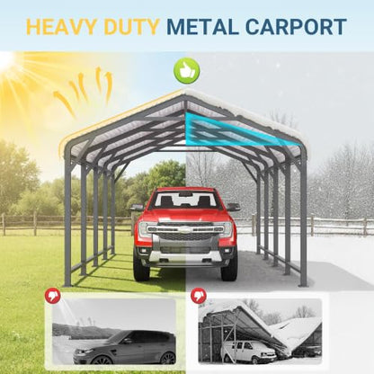 12x20FT Heavy Duty Metal Carport